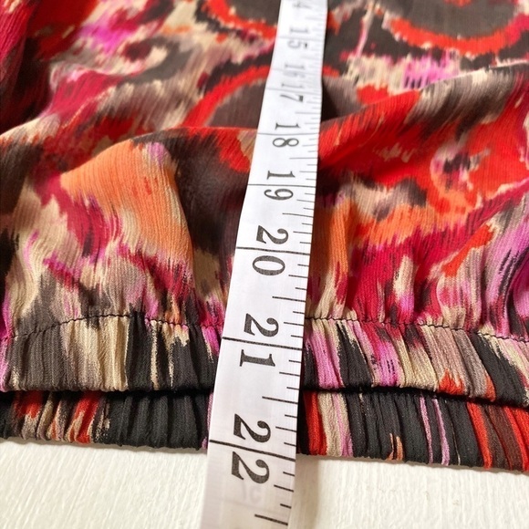 Ivy Jane Sheer Avant Garde Style Print Blouse - Picture 11 of 11